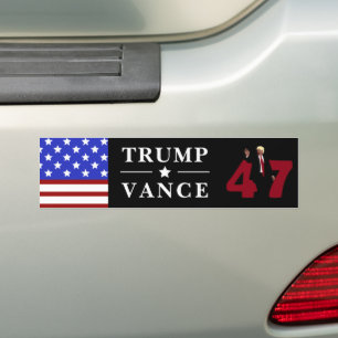 47 Trump Vance 2024 Autoaufkleber