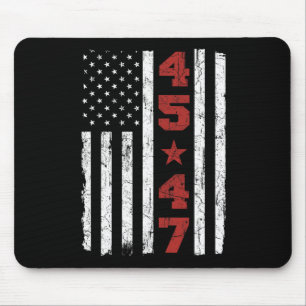 47 Trump Vintage USA-Flagge 2024 Präsidentenwahl  Mousepad
