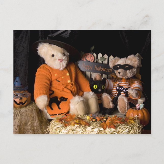 4812 Teddy Bar Halloween Postkarte (Vorderseite)