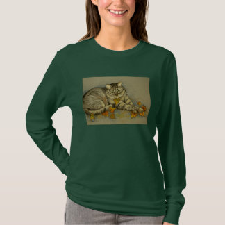 4872 Herbst-Katze T-Shirt