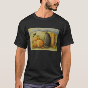 4874 Ernte-Ernte-Katze T-Shirt