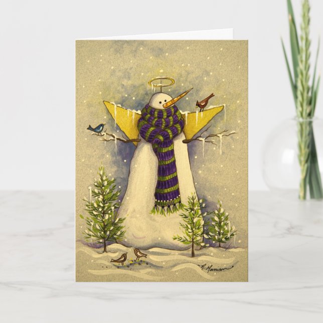 4881 Carte d'anniversaire de l'Ange des neiges et  (Devant)
