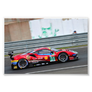 488 GTE EVO 24 Stunden von Le Mans 2018 Fotodruck