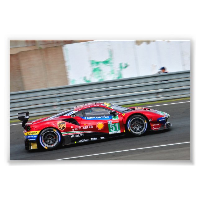 488 GTE EVO 24 Stunden von Le Mans 2018 Fotodruck (Vorne)