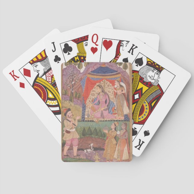 48.6/2 folio 138 Farhad berichtet von seinen Abent Spielkarten (Rückseite)