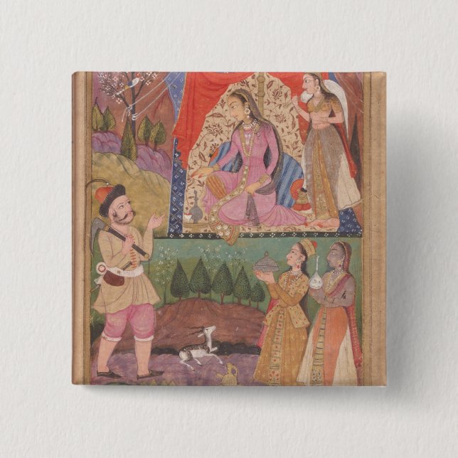 48.6/2 Folio 138 Farhad zählt seine Abenteuer zu Button (Vorderseite)