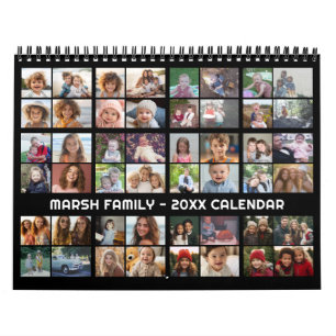 48 Foto - Einfache moderne Familien-Fotoanpassung Kalender