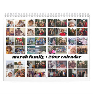 48 Foto - Einfache moderne Familien-Fotoanpassung Kalender