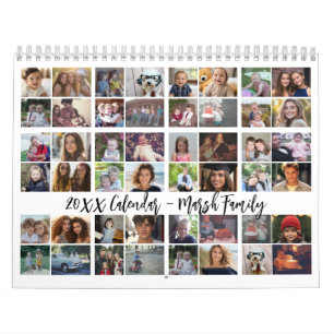 48 Foto - Einfache moderne Familien-Fotoanpassung Kalender