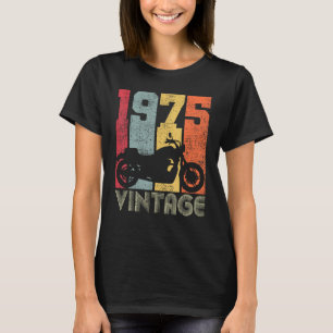 48. Geburtstag Biker Vintage 1975 Motorrad T-Shirt