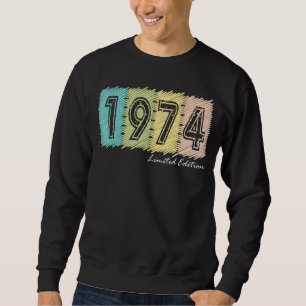 48. Geburtstag Ladys Mens 48 Jahre 1974 4 Sweatshirt