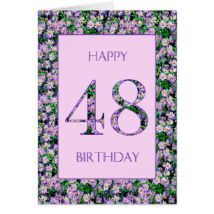 48. Geburtstag Lila Daisies