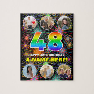 48. Geburtstag: Lustiger Regenbogen #, Benutzerdef