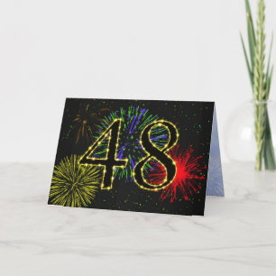 48. Geburtstagsparty Einladung