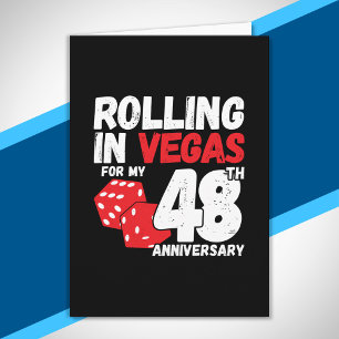 48. Hochzeitstag 48 Jahre verheiratet Las Vegas Re Karte