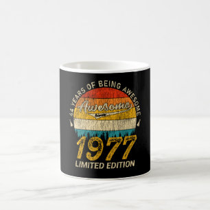 48 Jahre alt 1977 Retro Phantastisch 48. Geburtsta Kaffeetasse