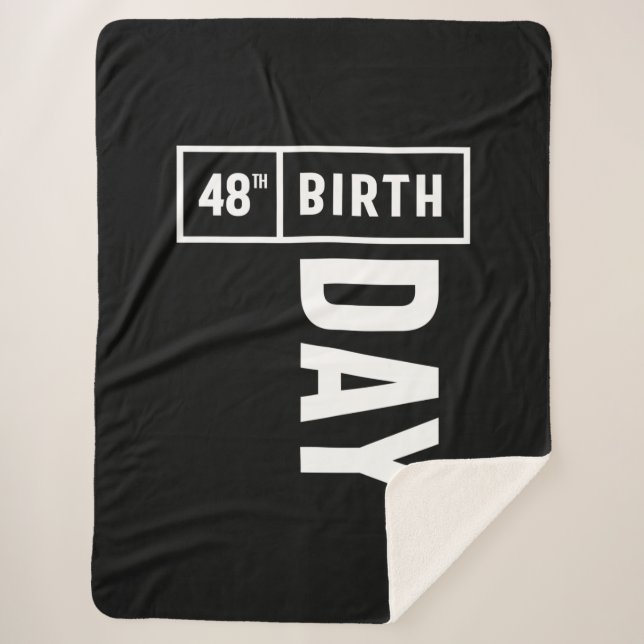 48 Jahre alt - 48. Geburtstag Funny Gift Sherpadecke (Vorderseite)