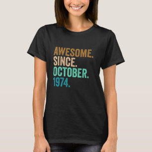 48 Jahre Phantastisch seit Oktober 1974 48. Geburt T-Shirt