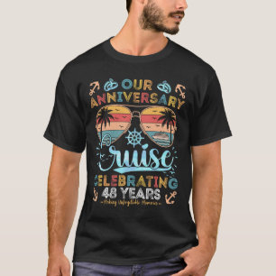 48. Jubiläums-Kreuzfahrt zum Feiern von 48 Ehejahr T-Shirt