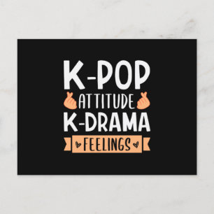 48.KPop Attitude KDrama-Gefühl Einladungspostkarte