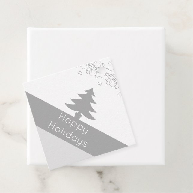 48 Moderne stilvolle Weihnachtsfeiertage Hang Geschenkanhänger (Beispiel)