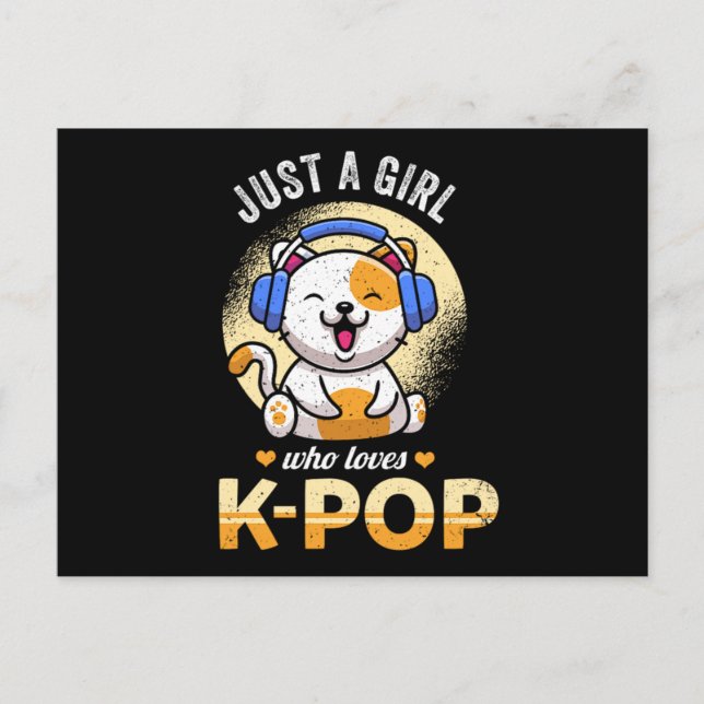 48.Nur ein Mädchen, das KPop Liebe Ankündigungspostkarte (Vorderseite)