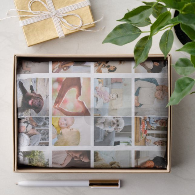 48 Photo Collage Template Make Your Own Fun Seidenpapier (Geschenk)