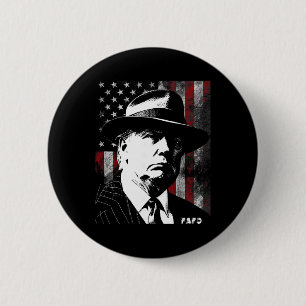48. Präsident Usa-Flagge 2025 2026 Retro abgenutzt Button
