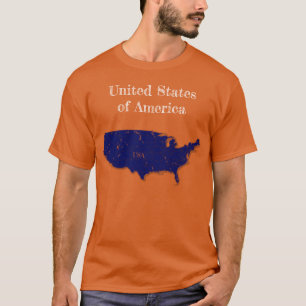 48 United Staaten Interstates [Navy Blue Design] T-Shirt