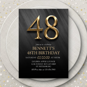 48e Invitation d'anniversaire