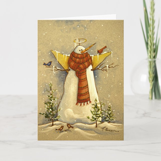 4907 Schneegel & Vögel Weihnachten (Vorderseite)