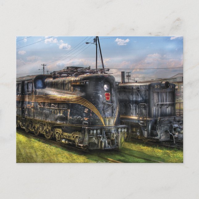 4919 - Pennsylvania Eisenbahn Elektrolokomotive Postkarte (Vorderseite)