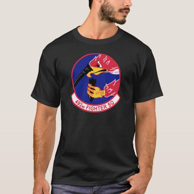 492nd Kämpfer-Geschwader T-Shirt (Vorderseite)