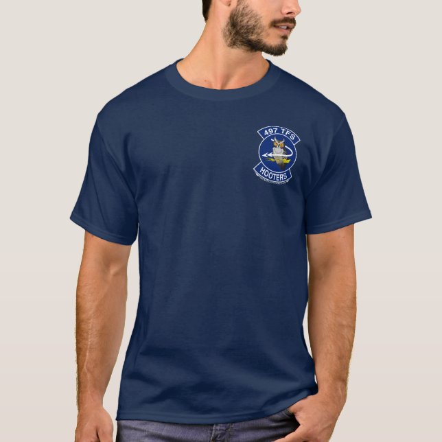 497th TFS (dunkles Shirt) T-Shirt (Vorderseite)