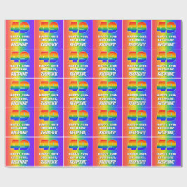 49. Geburtstag: Farbenfroh, Fun Rainbow Pattern #  Geschenkpapier