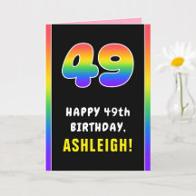 49. Geburtstag: Farbiger Regenbogen # 49, Individu