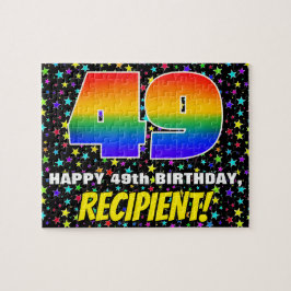 49. Geburtstag — Spaß, farbenfrohe Sternenweltenmu