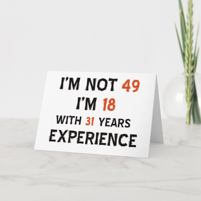 49. Geburtstagsdesigns Karte (Vorderseite)