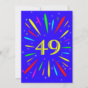49. Geburtstagsparty Einladung Explosion