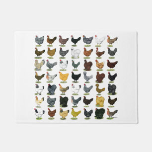 49 Huhn-Hennen Fußmatte