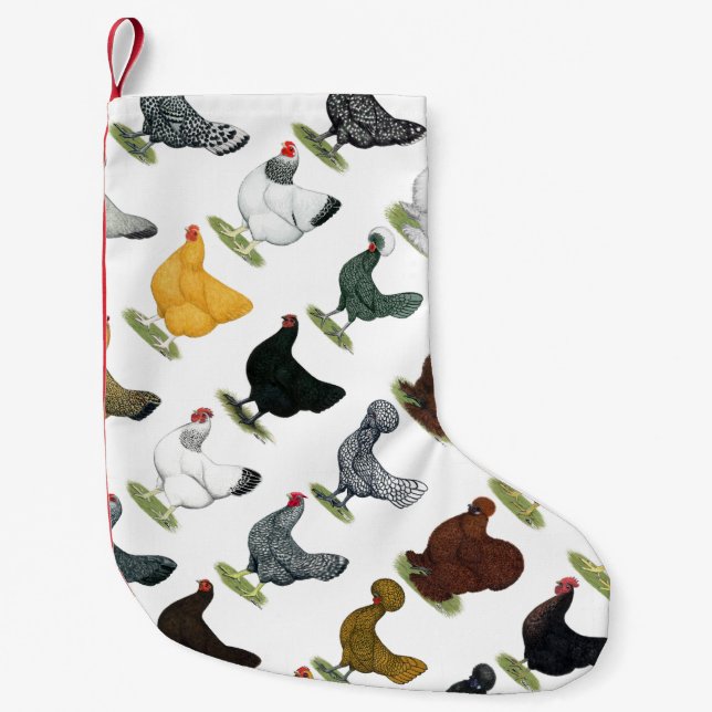 49 Huhn-Hennen Kleiner Weihnachtsstrumpf (Vorderseite)