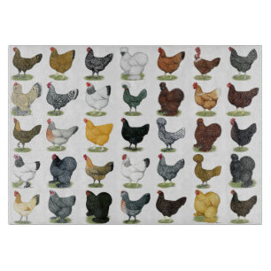 49 Huhn-Hennen Schneidebrett