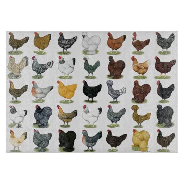 49 Huhn-Hennen Schneidebrett (Vorderseite)