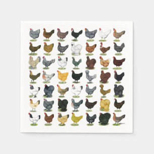 49 Huhn-Hennen Serviette