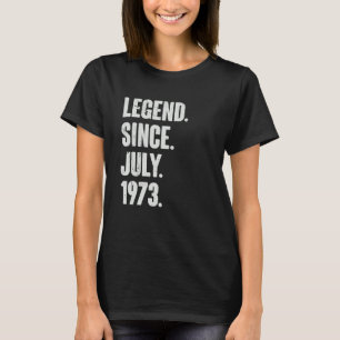 49 Jahre alt 49. Geburtstag seit Juli 1973 T-Shirt