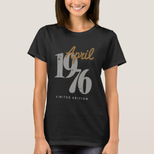 49 Jahre alter klassischer Retro Geboren April 197 T-Shirt