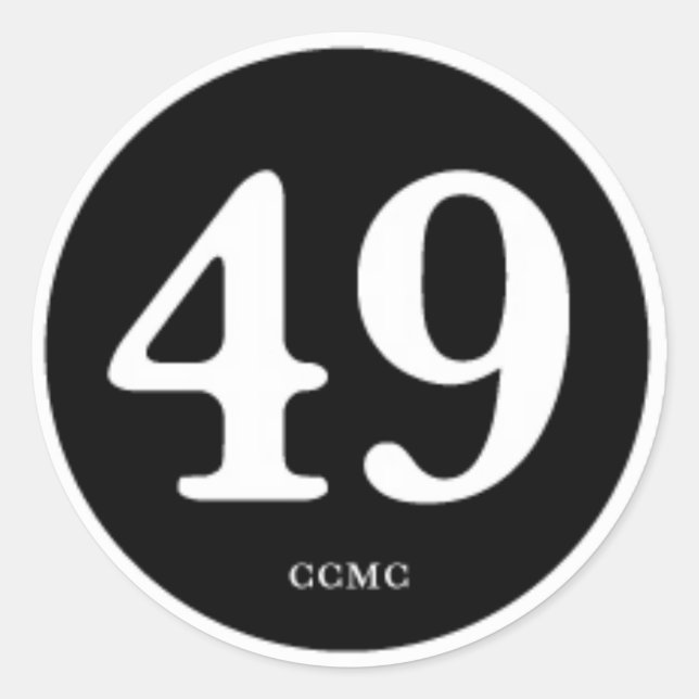 49CC MC "PATCH OF HONOR" RUNDER AUFKLEBER (Vorderseite)