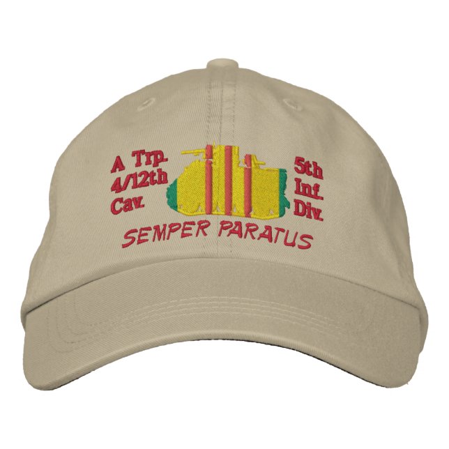 4/12th Cav.5th Inf. Casquette brodé Div M113 (Devant)