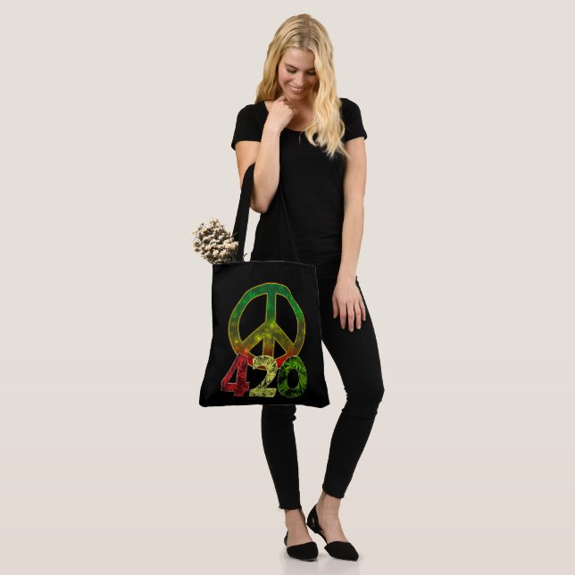 4 20 Frieden Tasche (Am Model)