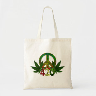 4 20 Rasta Peace Weed Tragetasche